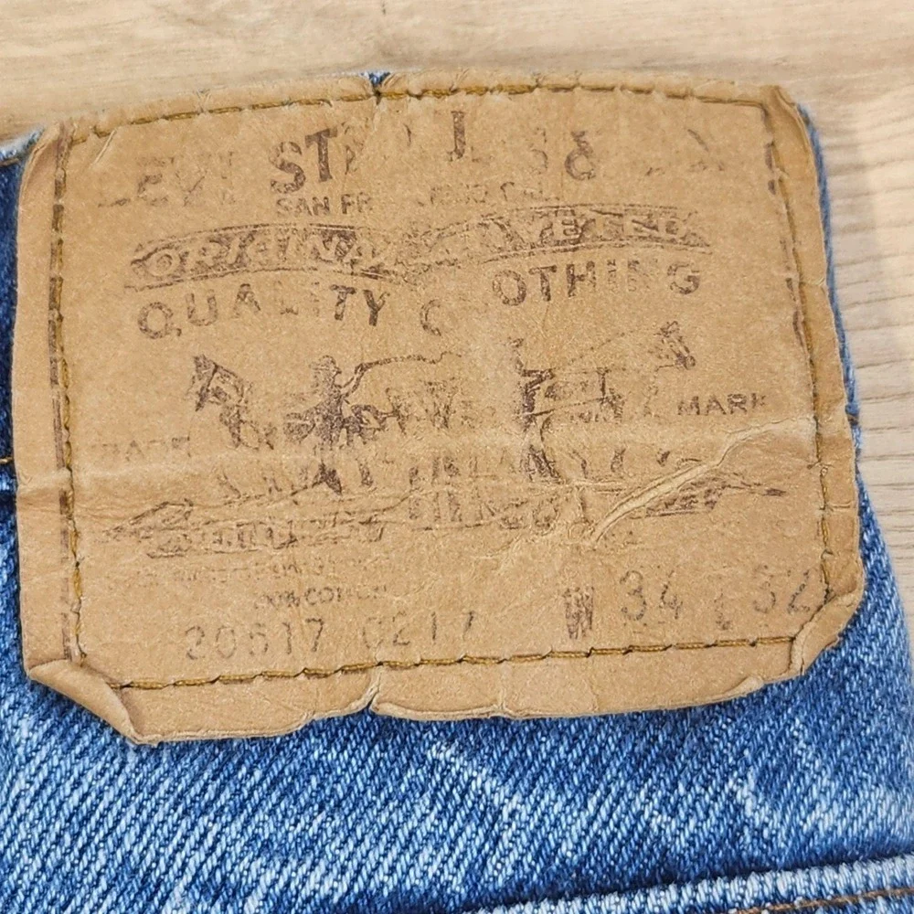 Vintage Levis 517 0217 Jeans Mens 31x30 Orange Tab Bootcut Denim USA Made 80s